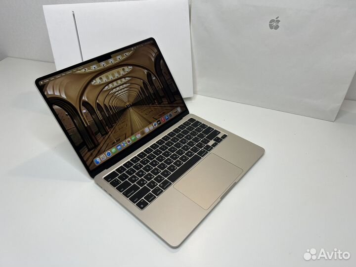 Macbook air 13 m2 512 Starlight полный комплект