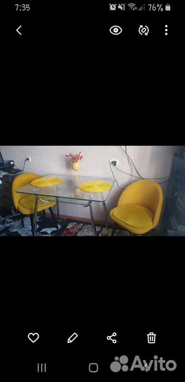 Стол стеклянный