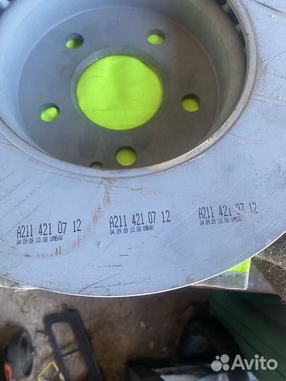 Тормозные диски W211 передние A2114210712