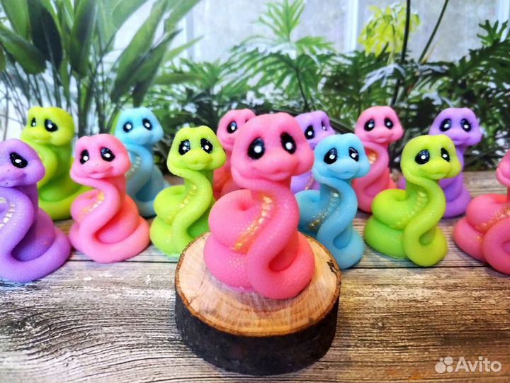 Символ Нового года.Змея из мыла ручной работы