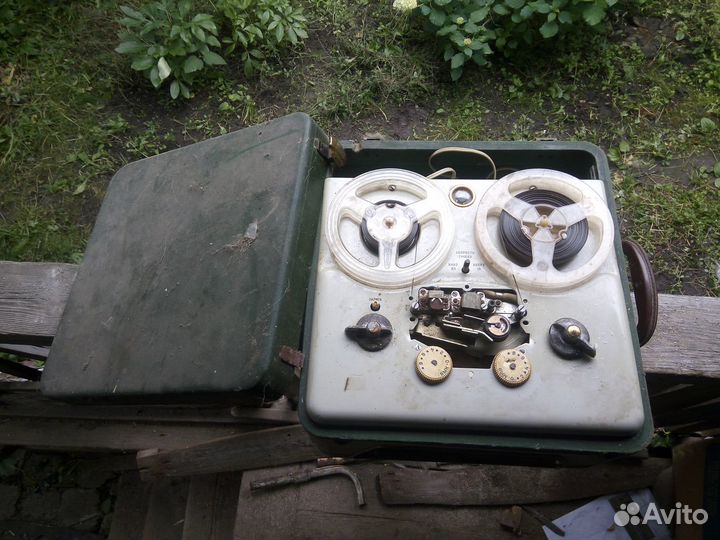 Раритетный катушечный магнитофон Яуза5 1961рабочий