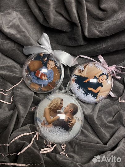 Новогодний шар с фотографией