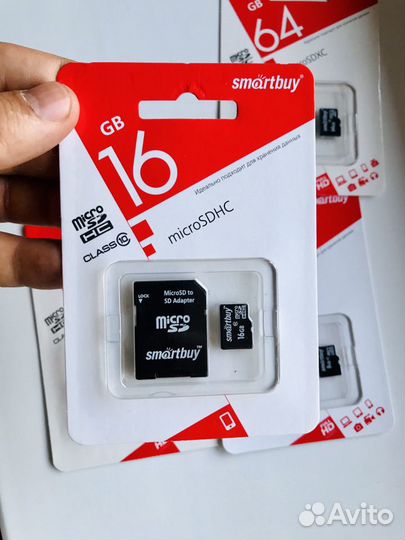 Карта памяти MicroSD 2,4,8,16,32,64GB
