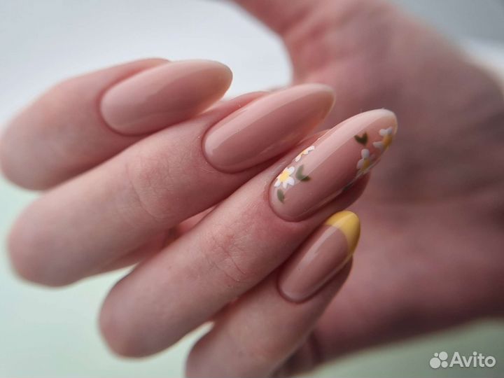 Маникюр с покрытием, наращивание