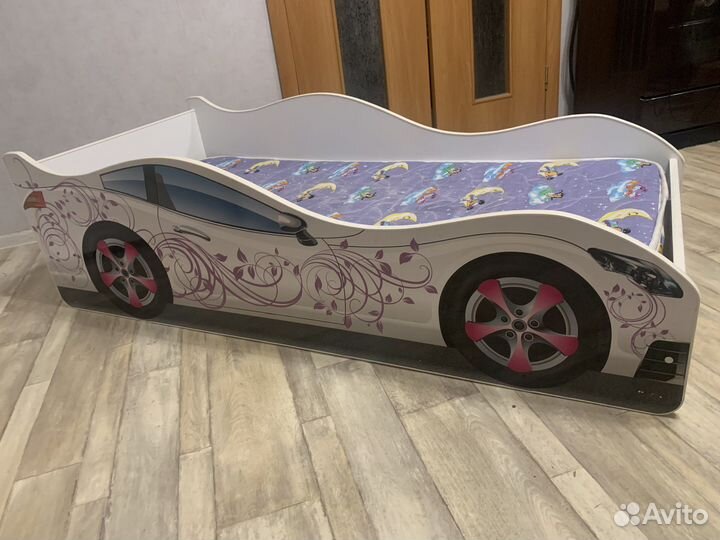 Кровать для девочки с подсветкой на пульте Д/У