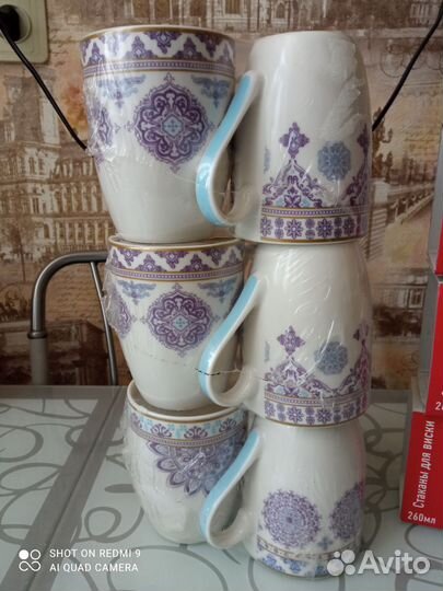 Кружки новые, фарфор