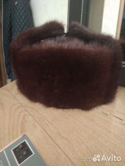 Норковая шапка мужская