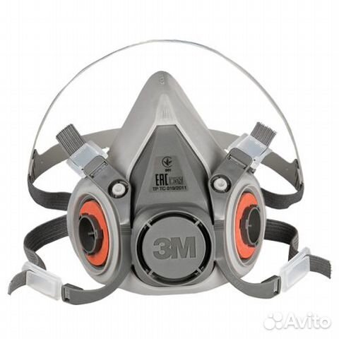 Маска 3М 6000 Респиратор 3М 6200 М-средний размер
