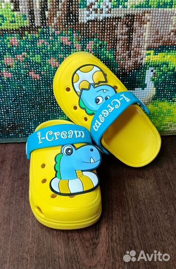 Сабо резиновые,тапочки детские, шлепки