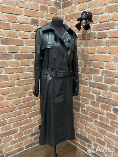 Новый женский кожаный плащ Calvin Klein