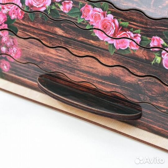 Хлебница большая «Роза», 38,526,517,5 см, цвет кор