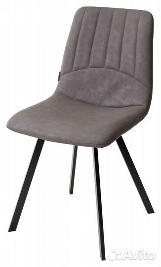 Стул ashton черный/экокожа коричневый антрацит