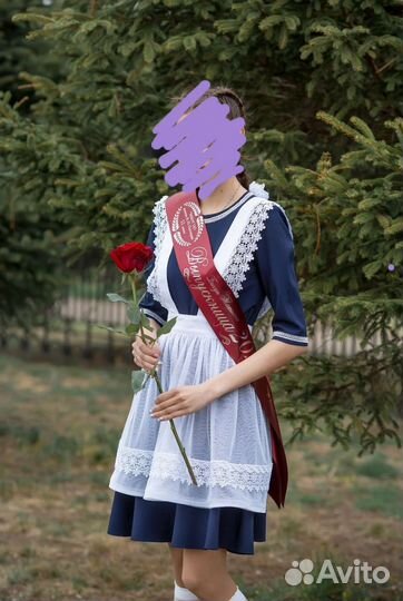 Школьный фартук и платье