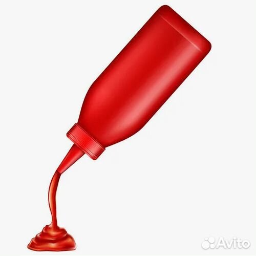 Емкость для соуса 1000 мл. с крышкой красная MGpro