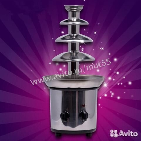 Шоколадный фонтан Chocolate Fondue Fountain 46см