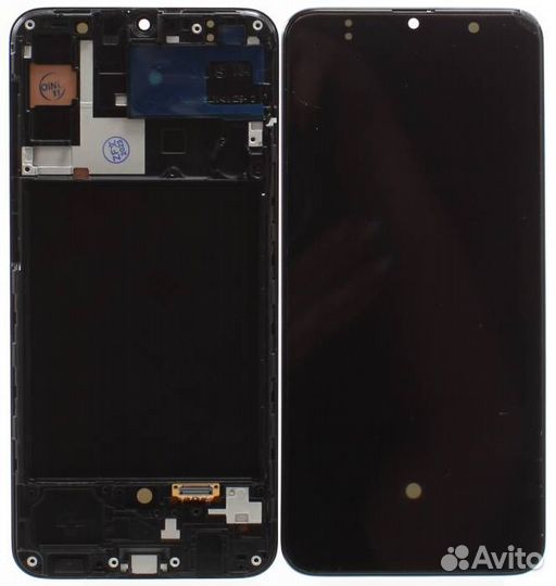 Дисплей для Samsung A30s (A307) в рамке oled (HE)