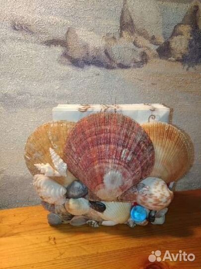 Венок морской, часы в морском стиле