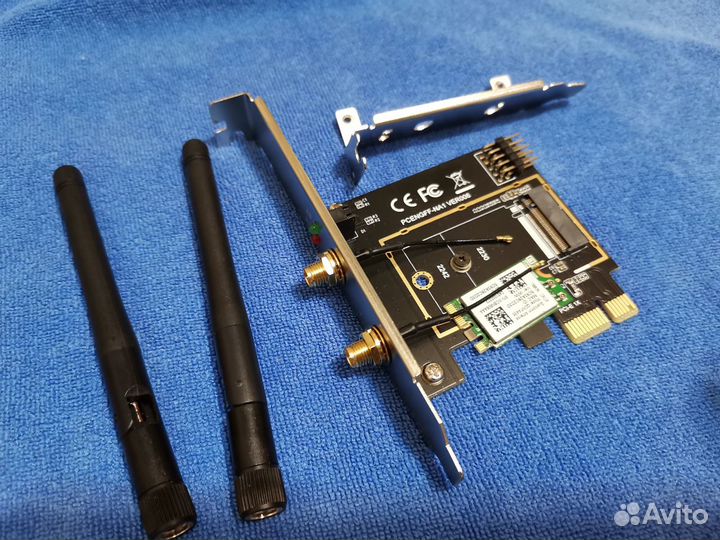 Адаптер WI-FI PCI-E x1 в M2 E kei ngff