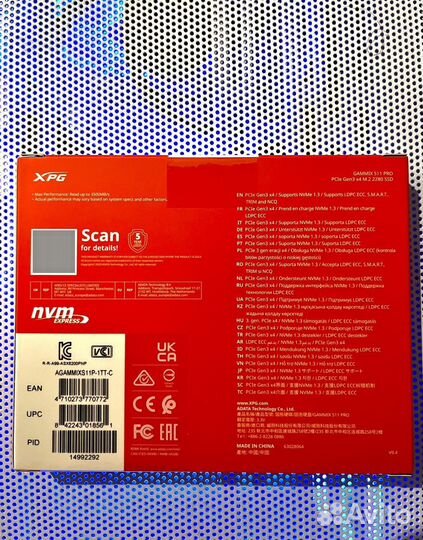 Новые SSD Adata SX8200 Pro на 1TB