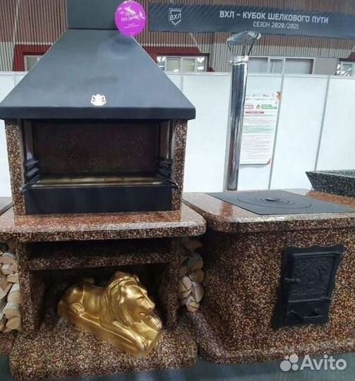 Печь под казан барбекю