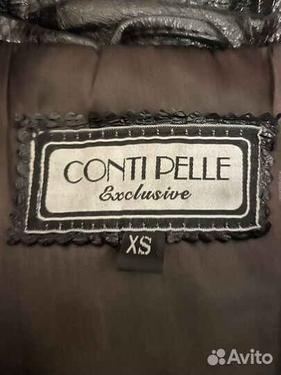 Плащ кожаный р.XS