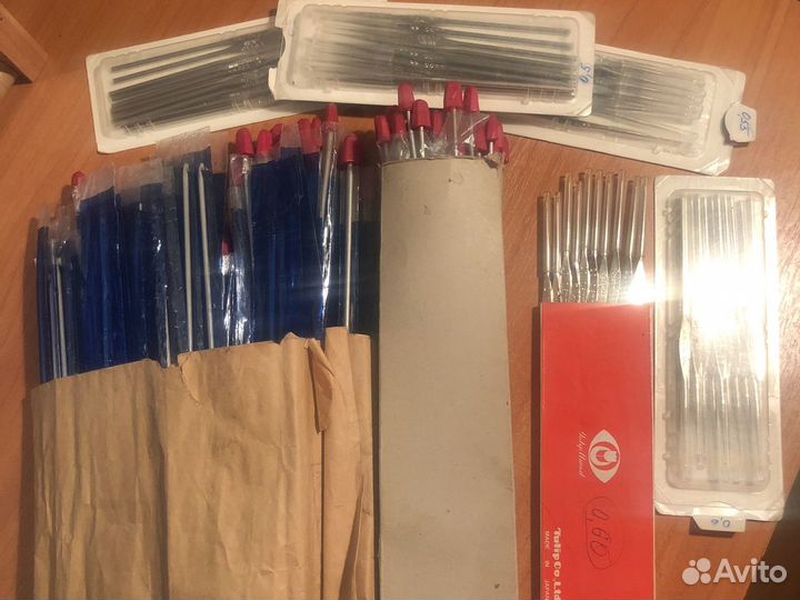 Спицы, крючки, длинные крючки для тунисского вязан