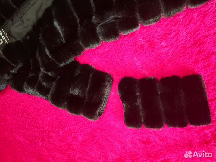 Шуба норковая 46 48 бу черная