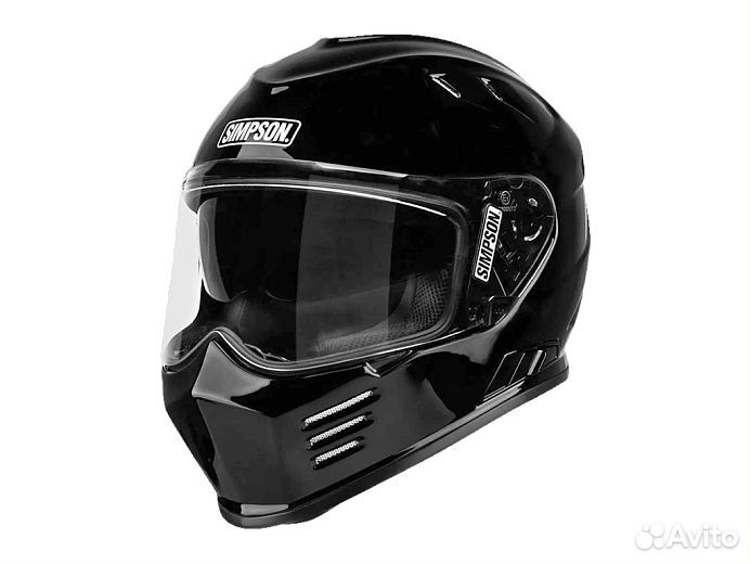 Simpson Шлем venom gloss black S