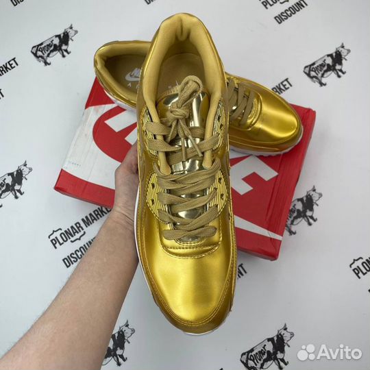 Оригинал 45 eu Nike Air Max 90 SP Metallic Gold