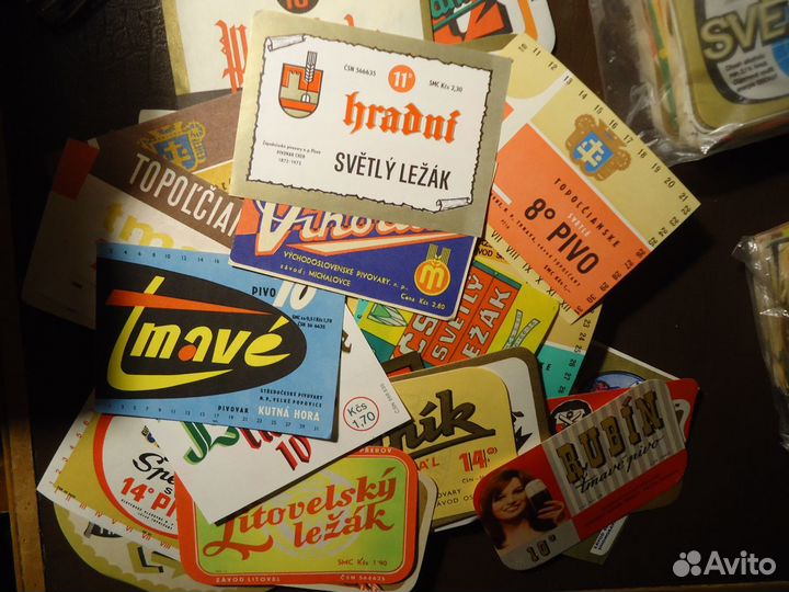 Этикетки пивные чехословацкие