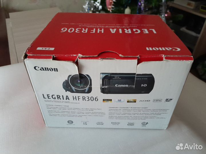 Видеокамера,HF R306 legria