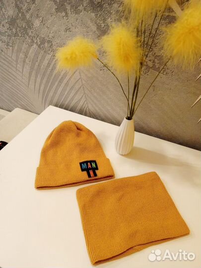 Комплект шапка и снуд