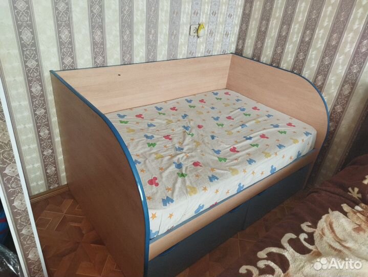 Детская кровать от 3-х лет с матрасом