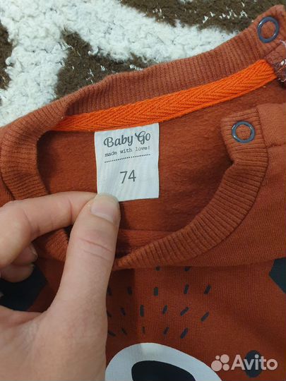 Утепленный костюм для мальчика Baby go 74