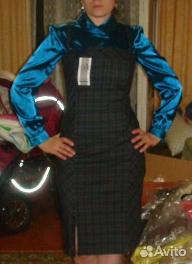 Сарафан + блузка-боди 46 размер