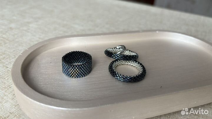 Набор серьги и кольцо