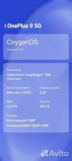 OnePlus 9, 12/256 ГБ