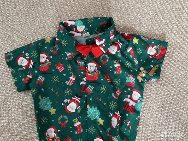 Новогодний боди для мальчика