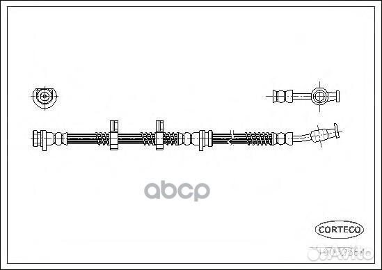 Шланг торм. пер. п. Land Rover Discovery