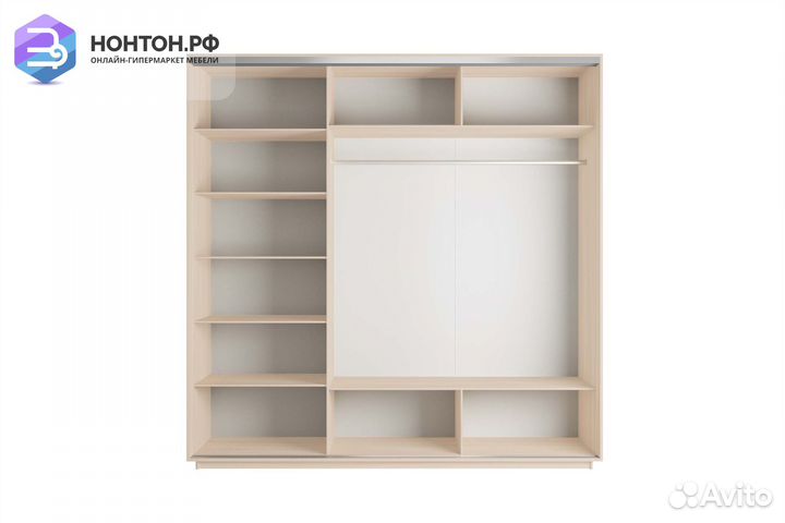 Шкаф-купе 3-х дверный Нонтон фото №1017 / дуб моло