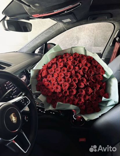 Цветы букеты 101 роза