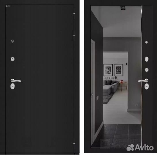 Дверь входная Лабиринт Классик шагрень черная