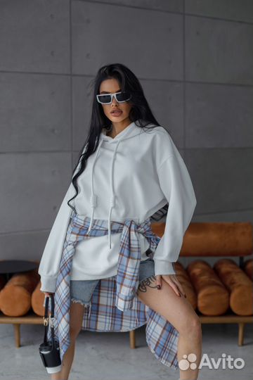 Белое худи