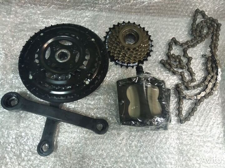 Шатуны, Цепь, Трещётка, Педали -Набор