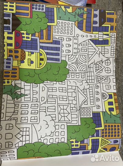 Раскраска Антистрессовая и прятки-загадки