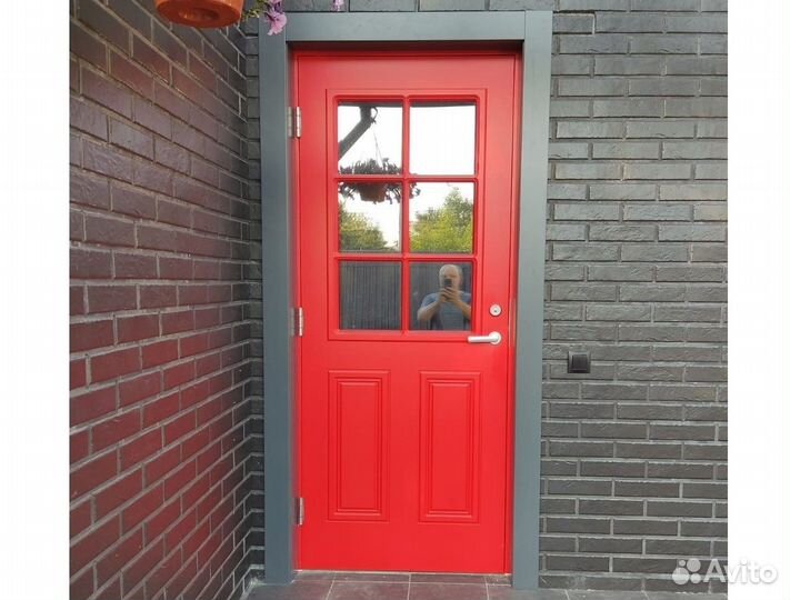 Двери входные деревянные с коробом. Север Light