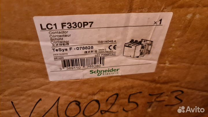 Контакторы Schneider Electric LC1F 115-1600А Новые