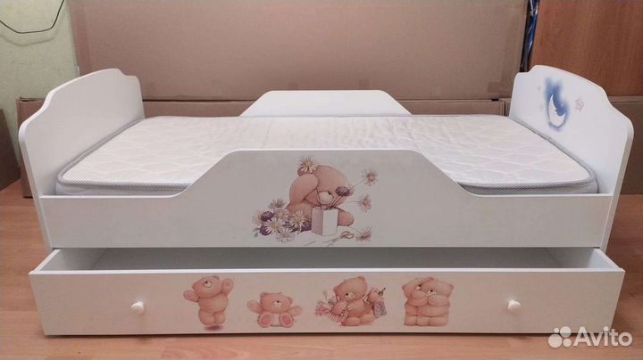 Детская кровать от 3 лет с бортиками