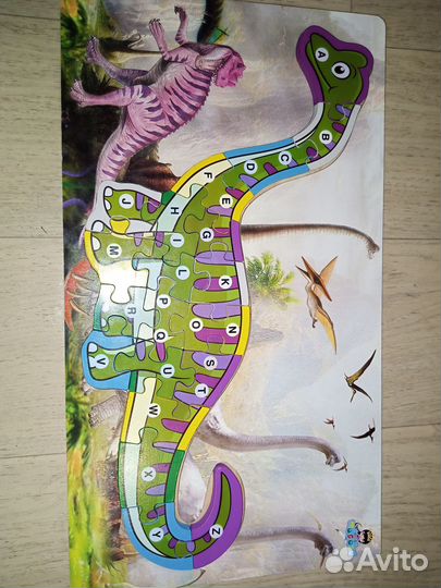 Большие деревянные пазлы для малышей