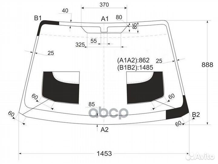 Стекло лобовое KIA spectra (Ижевск) /shuma/sephi